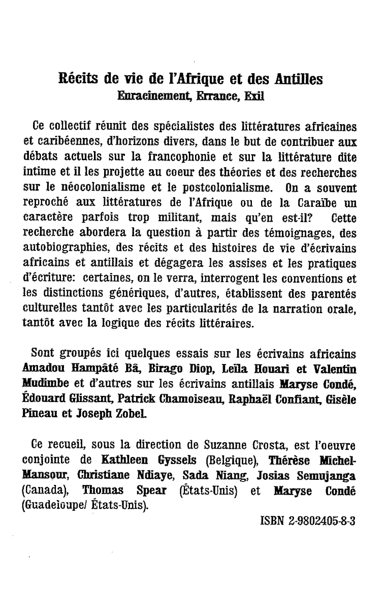 L'Exil selon Pineau, récit de vie et autobiographie