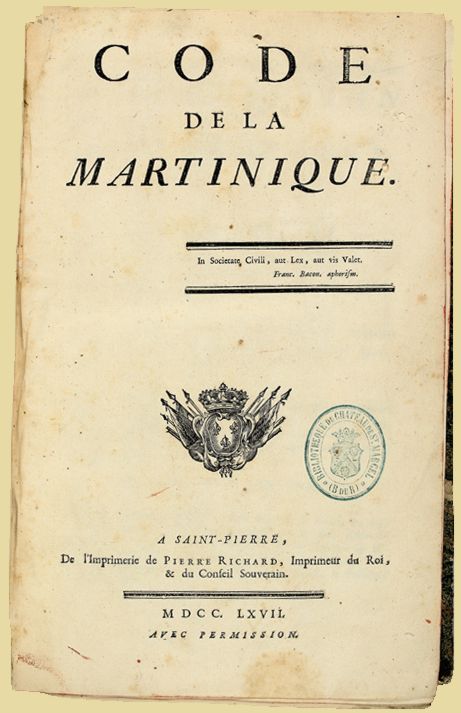 CODE de la Martinique