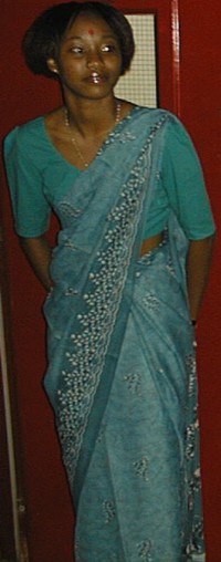 Elève en sari.